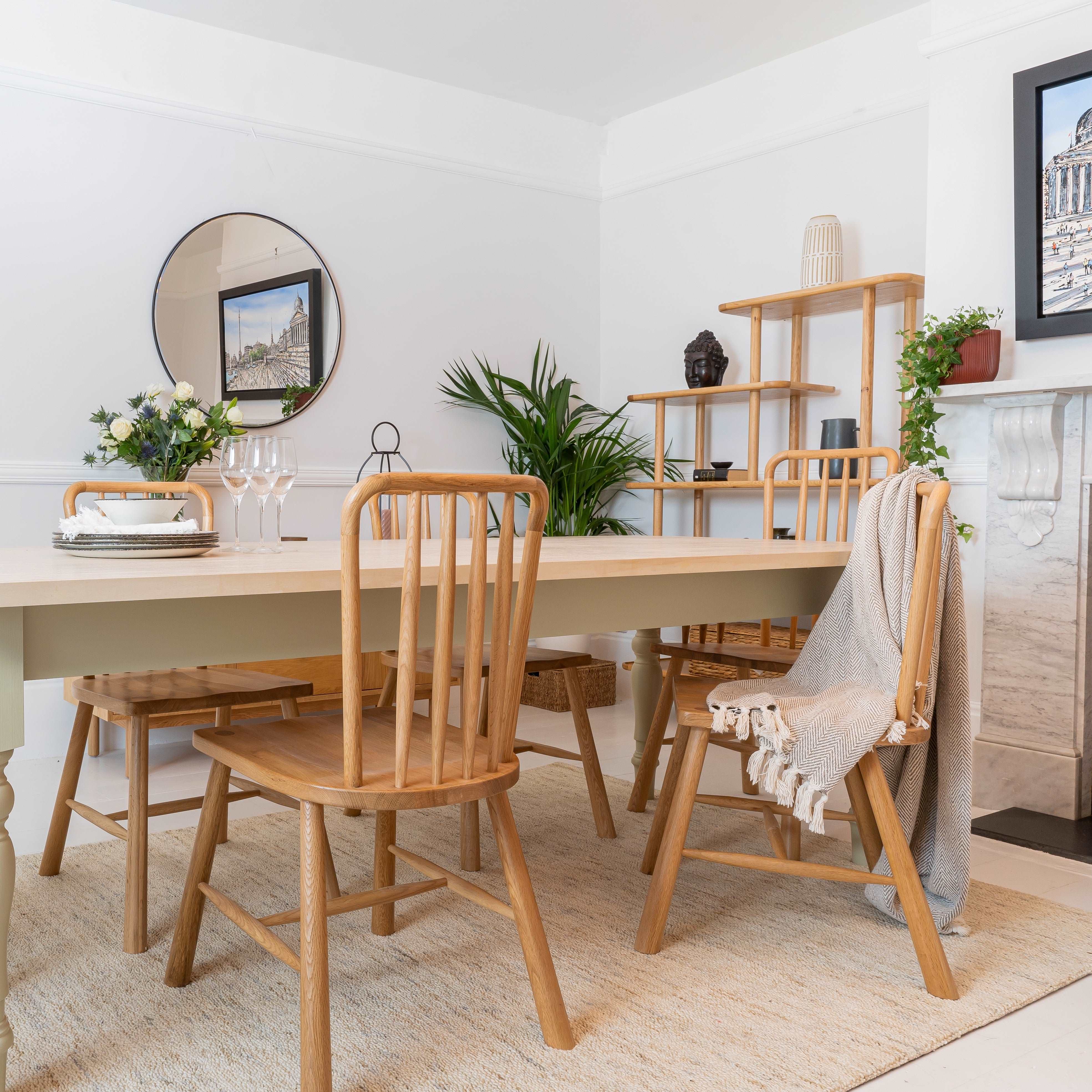 Farmhouse table 2024 with stools